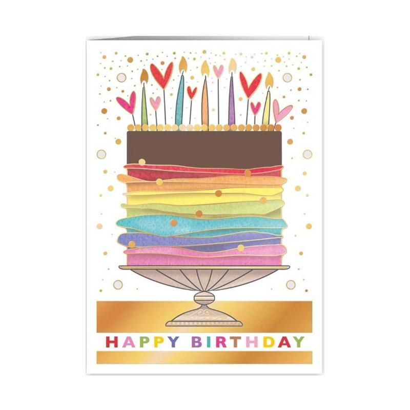 QUIRE Dutch Greer Card/rainbow cake