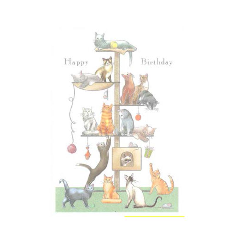 QUIRE Dutch Greer Greeting Card/cat tower