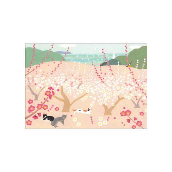 Mimo Hirai Postcard Set of 5: Early Spring Plum Blossom Greetings/WM-0642