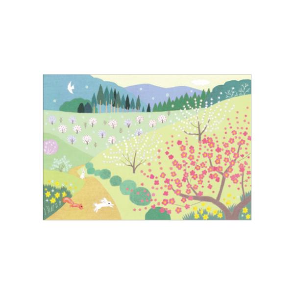 Mimo Hirai Postcard Set of 5: Early Spring Plum Blossom Greetings/WM-0643