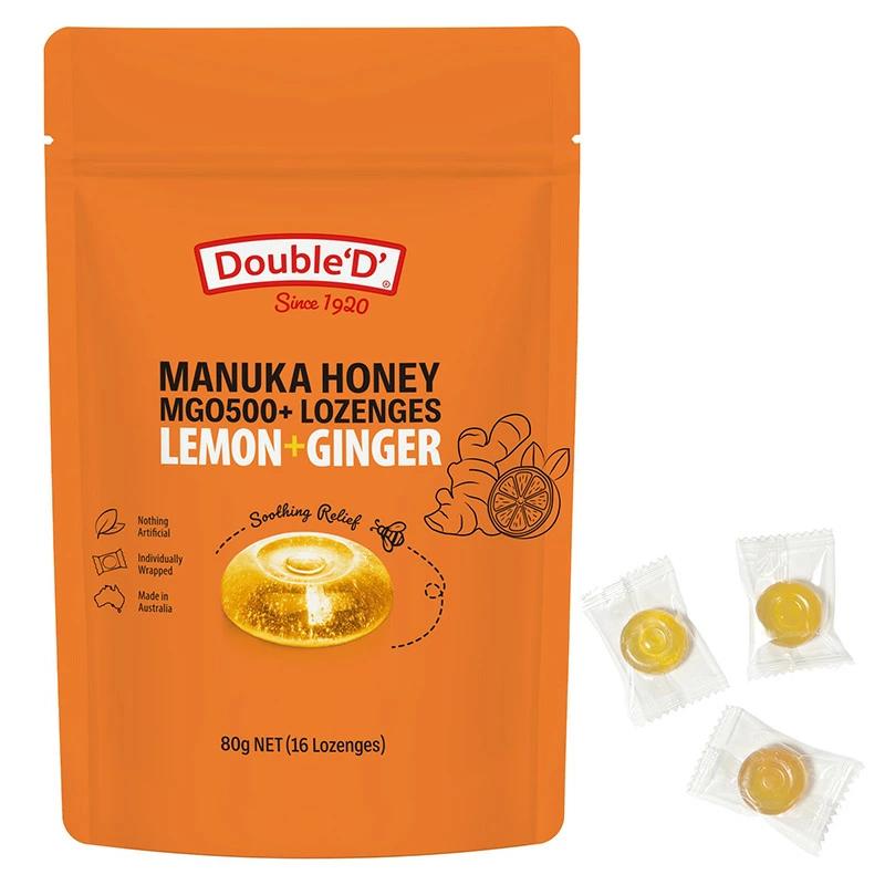 Double D Manuka Honey Lozenges Lemon Ginger (Candy)