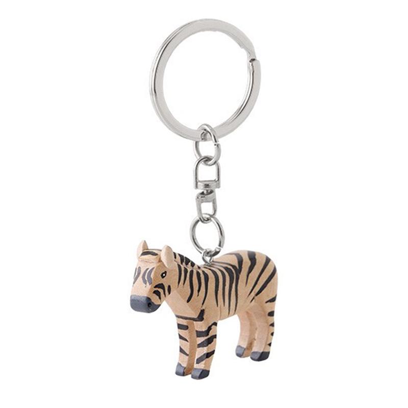 SLIP-ON Animal Keyring: Zebra