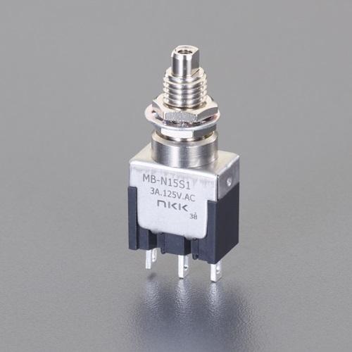 125V/3A Push Button Switch (2-Pole Double-Throw / Compact)