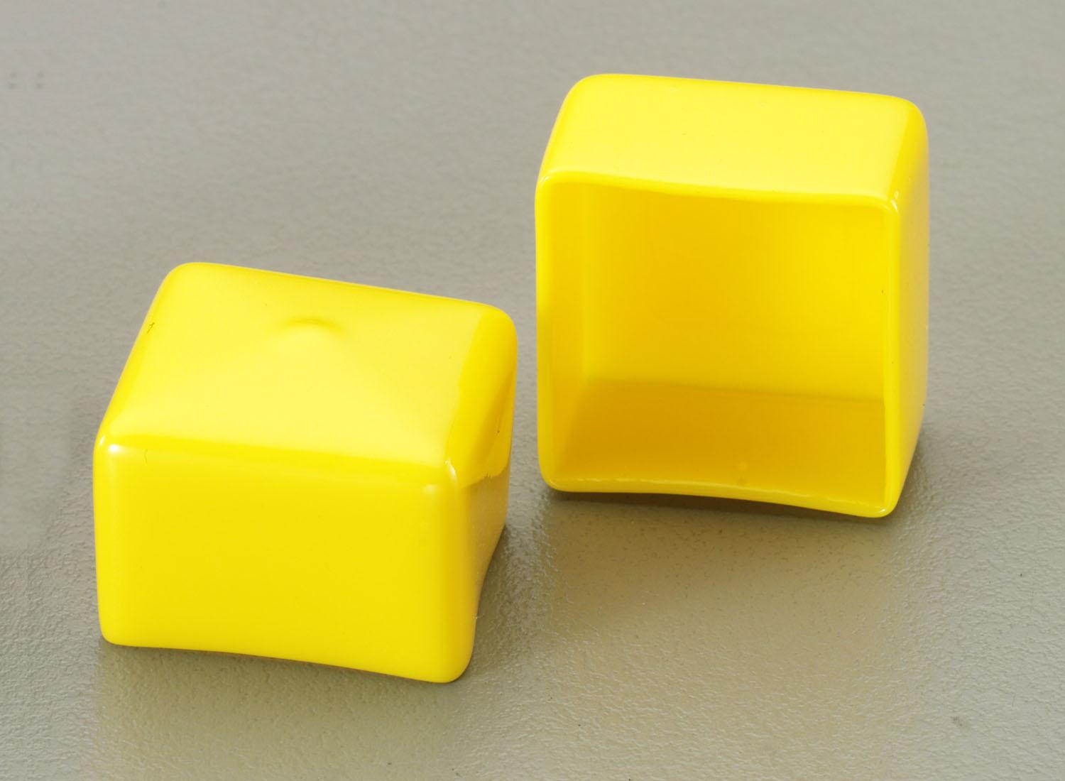10x10mm Square Protective Cap (Yellow / 2 pieces)