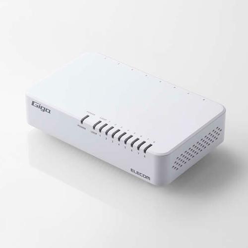 Switching Hub (Gigabit Compatible / 8 Ports / Plastic Housing)