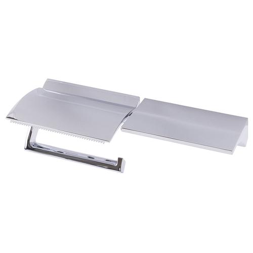One-Hand Toilet Paper Holder (with Shelf / Chrome-Plated)