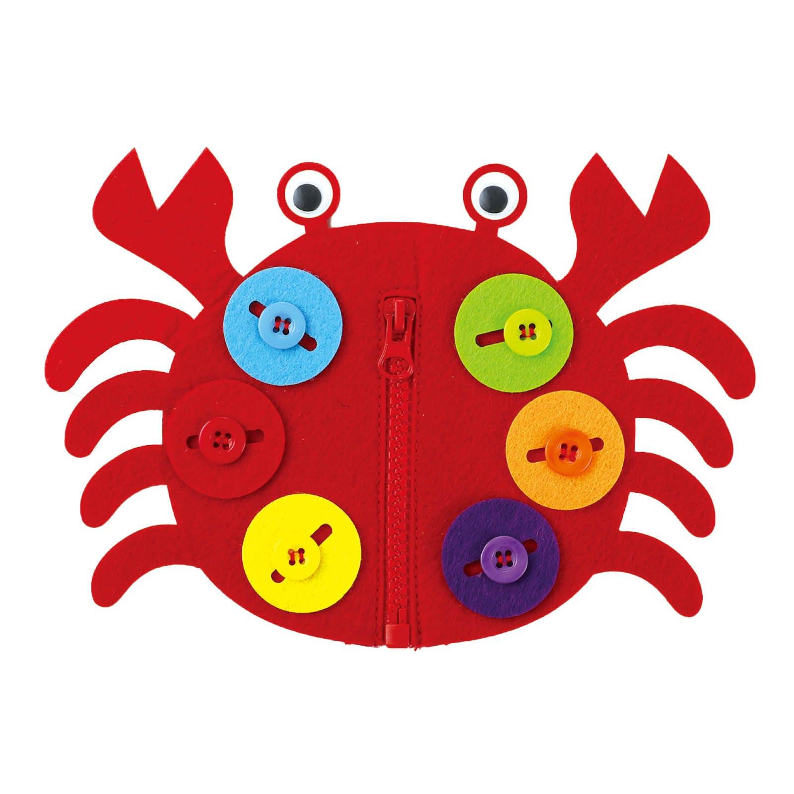 Button and Fastener Play: Crab