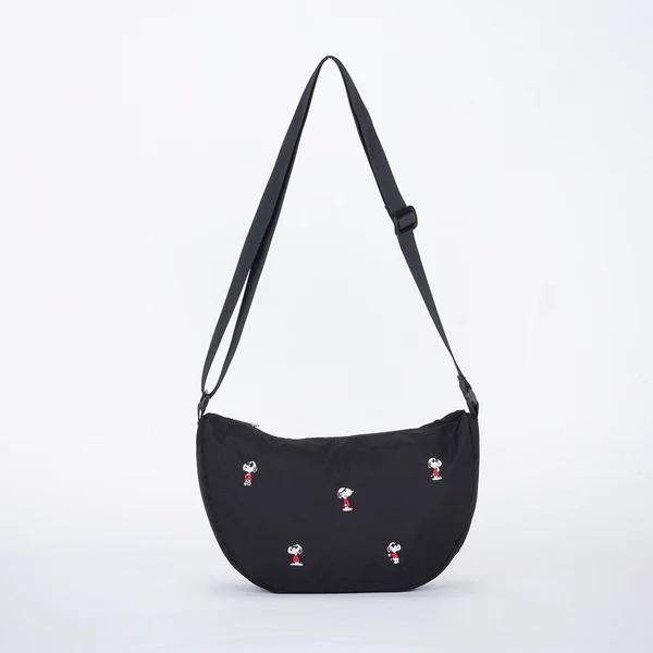 PEANUTS SOLEIL Pockettable Shoulder Bag /BLACK