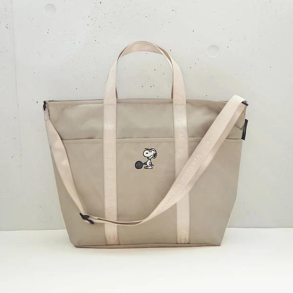 PEANUTS SOLEIL Tote L / Light Beige
