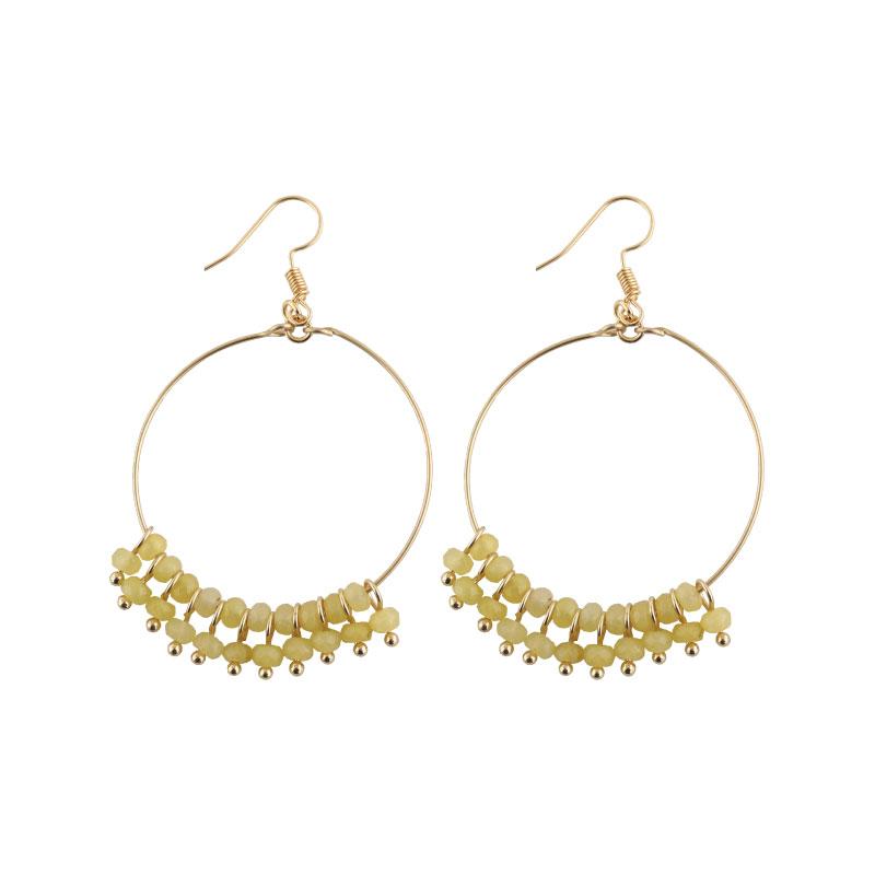 Tippi Hoop Stone Earrings YL