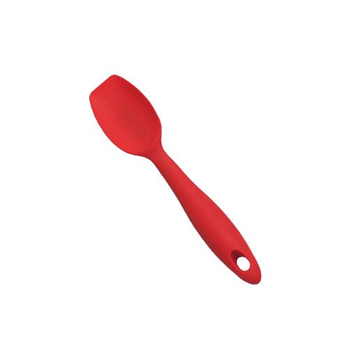 Eurokitchen Integrated Whole Silicone Scoop (Spoon-Shaped Spatula) Small Size Red HICKTS10813122