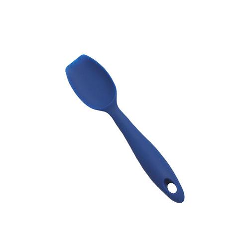 Eurokitchen Integrated Whole Silicone Scoop (Spoon-Shaped Spatula) Small Size Blue HICKTS10813124