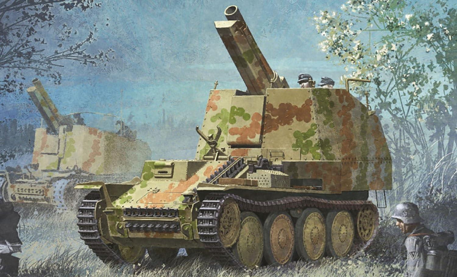 DR6429MT Dragon 1/35 WWII German Army 15cm Self-Propelled Heavy Infantry Gun Grylle K Type Magic Track with Aluminum Barrel