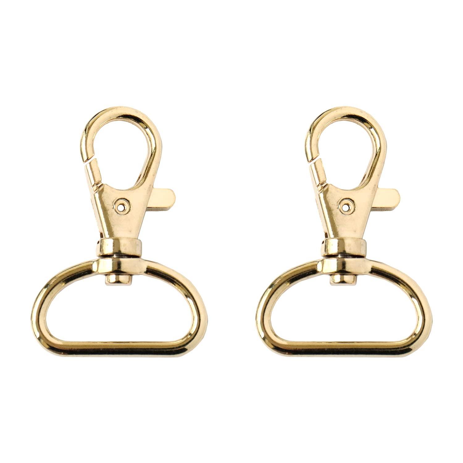 Japan Button Trading Co., Ltd. Bag Snap Hooks 24mm, 2-Piece Set, Gold S27-602-G-2P