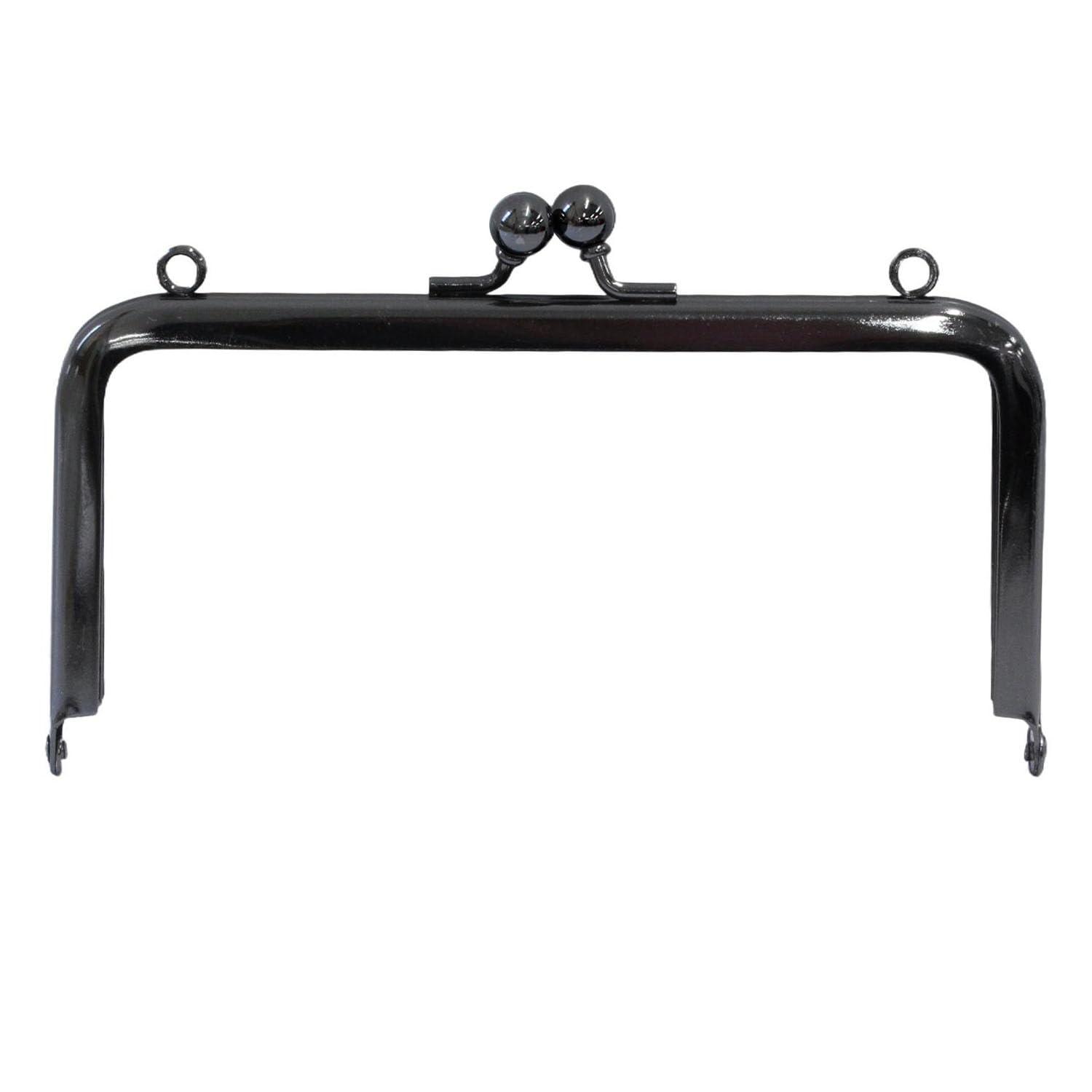 Nippon Chuko Can-shaped Metal Frame Approx. 11.8 × 6.5 cm 1 Piece Black Nickel SKK6-B