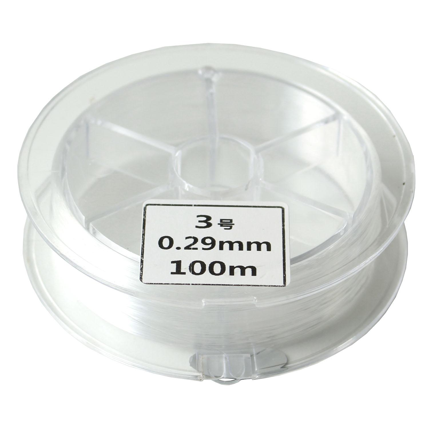Nippon Button Trading Co., Ltd. Nylon Thread for Accessory Making No. 3 / 0.29mm 100m Roll KET3-100M