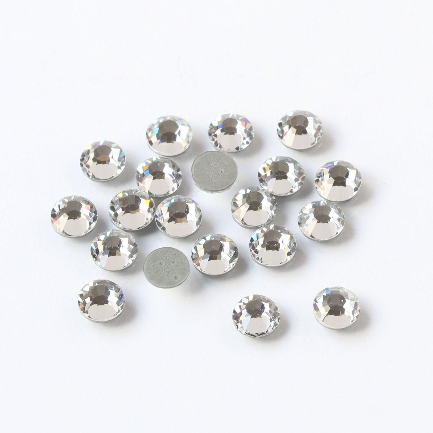 NBK Preciosa Rhinestone Hotfix Heat-Adhesive SS12 144-Piece Pack Crystal M2038SS12-00030L