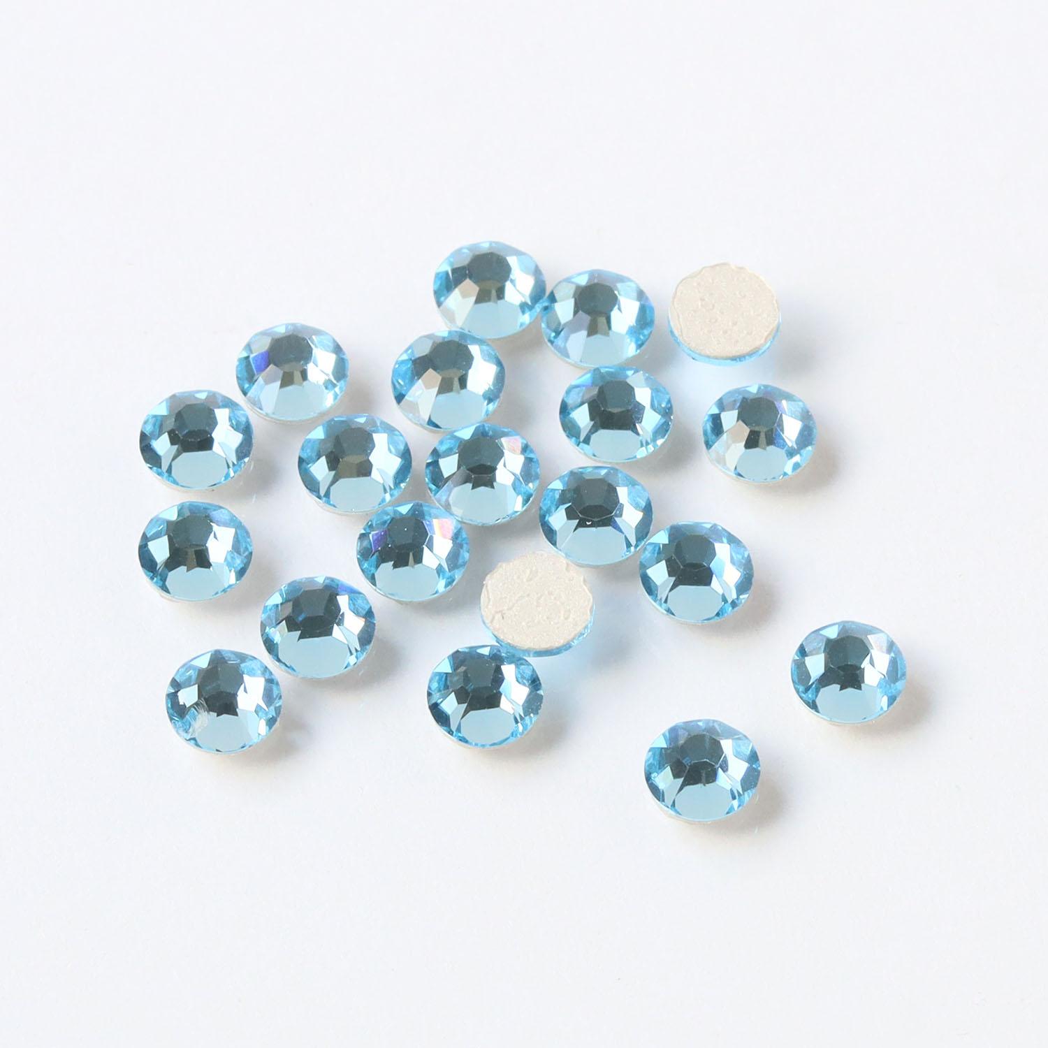 Nippon Chuko NBK Preciosa Rhinestone Hotfix Heat-Adhesive SS12 144-Piece Pack Aquamarine M2038SS12-60000L