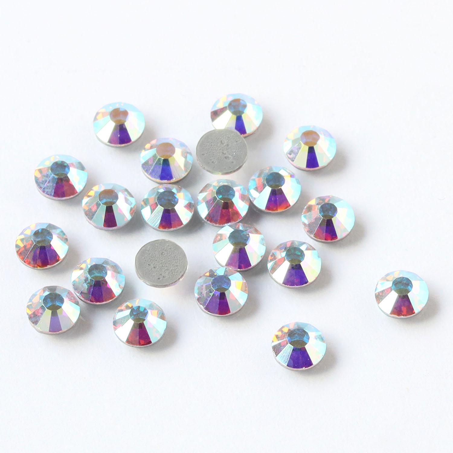 Nippon Button Trading Preciosa Rhinestone Hotfix Heat-Adhesive SS16 24-Piece Pack Crystal AB M2038SS16-20031