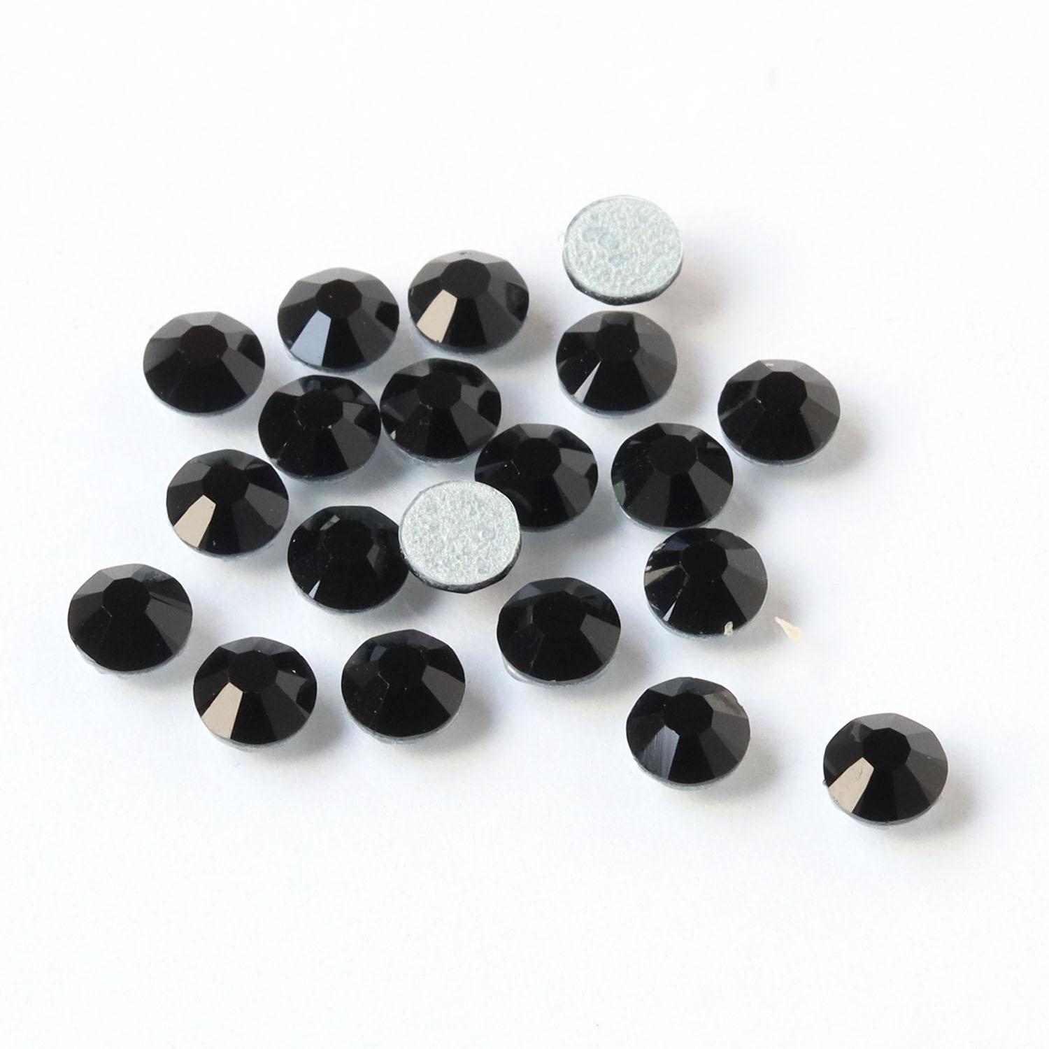 Nippon Button Trading Preciosa Rhinestone Hotfix Heat-Adhesive SS16 24-Piece Pack Jet M2038SS16-23980