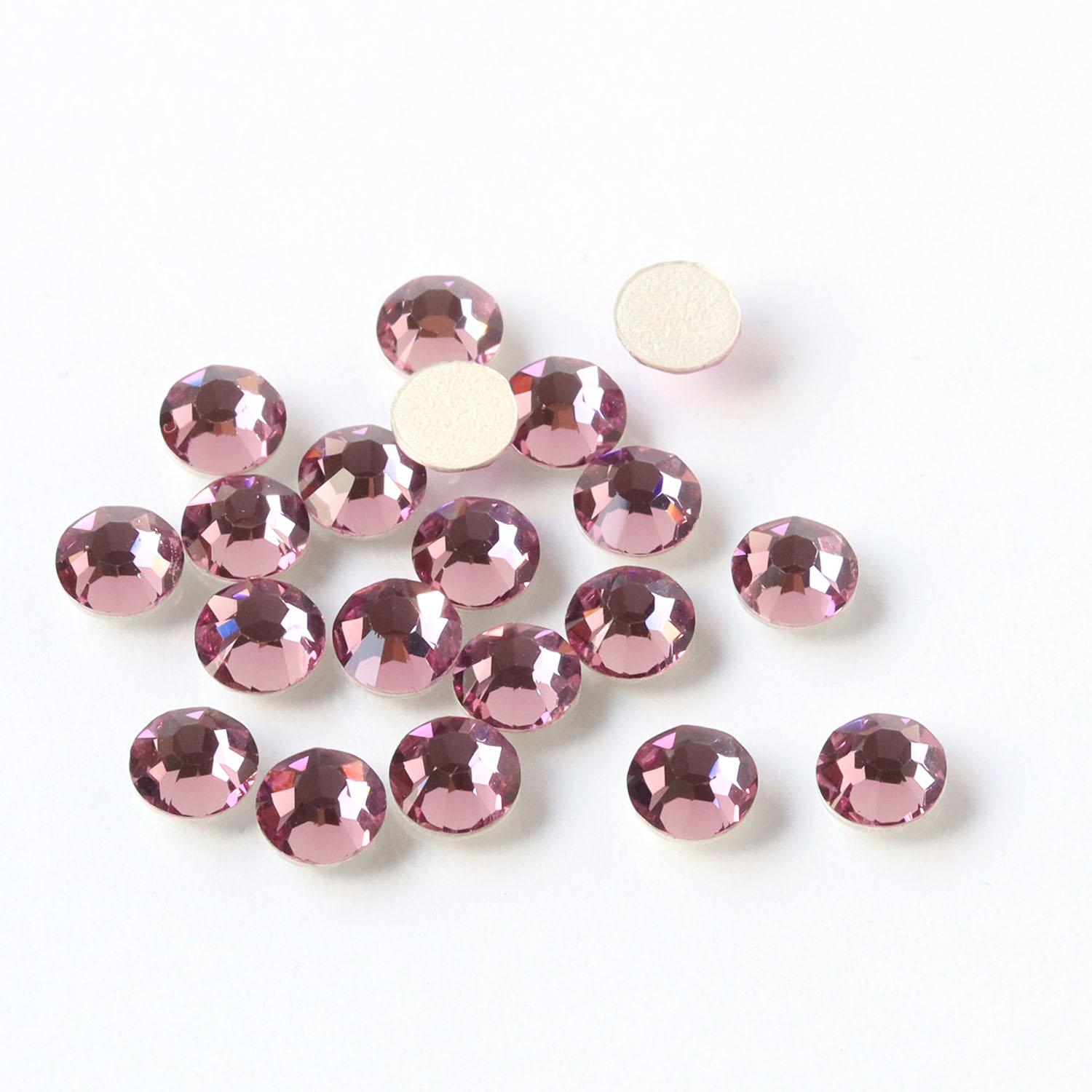 Nippon Button Trading Preciosa Rhinestone Hotfix Heat-Adhesive SS16 24-Piece Pack Light Amethyst M2038SS16-20020