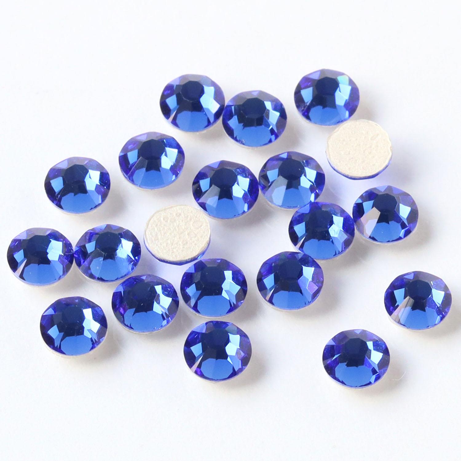 Nippon Button Trading Preciosa Rhinestone Hotfix Heat-Adhesive SS20 24-Piece Pack Sapphire M2038SS20-30050