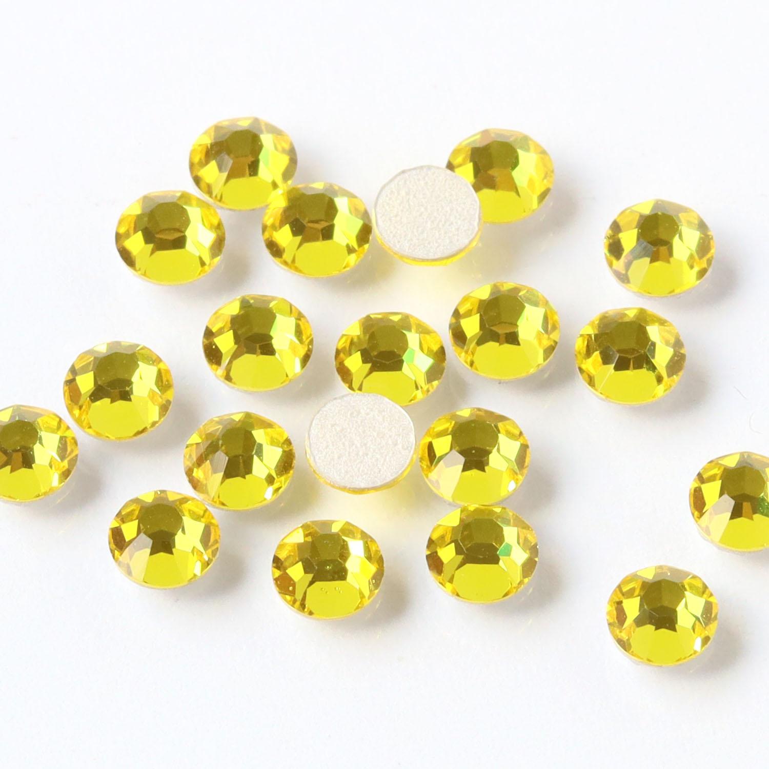 Nippon Button Trading Preciosa Rhinestone Hotfix Heat-Adhesive SS20 24-Piece Pack Citrine M2038SS20-80310