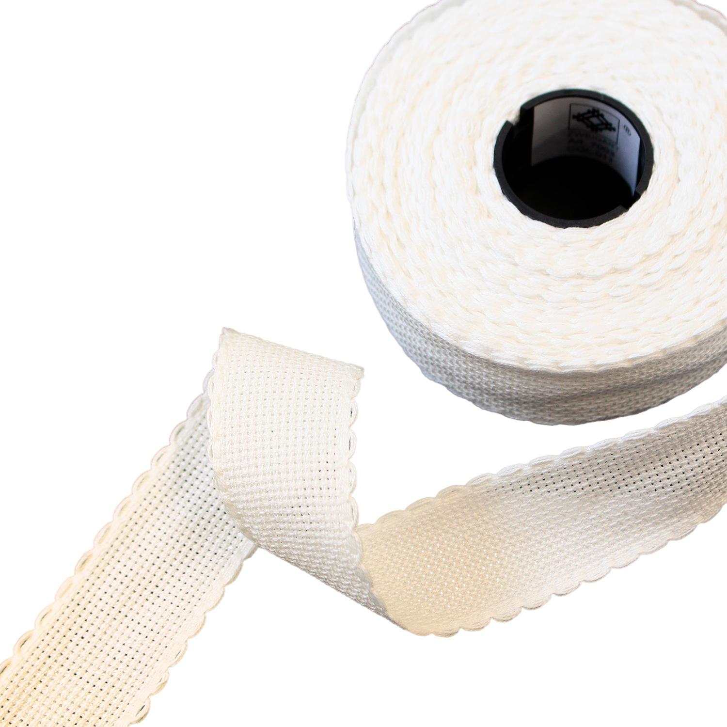 ZWEIGART AIDA BAND 3cm 14ct Stitching Tape 10m Roll Off-White ZW7003-11 Made in Germany