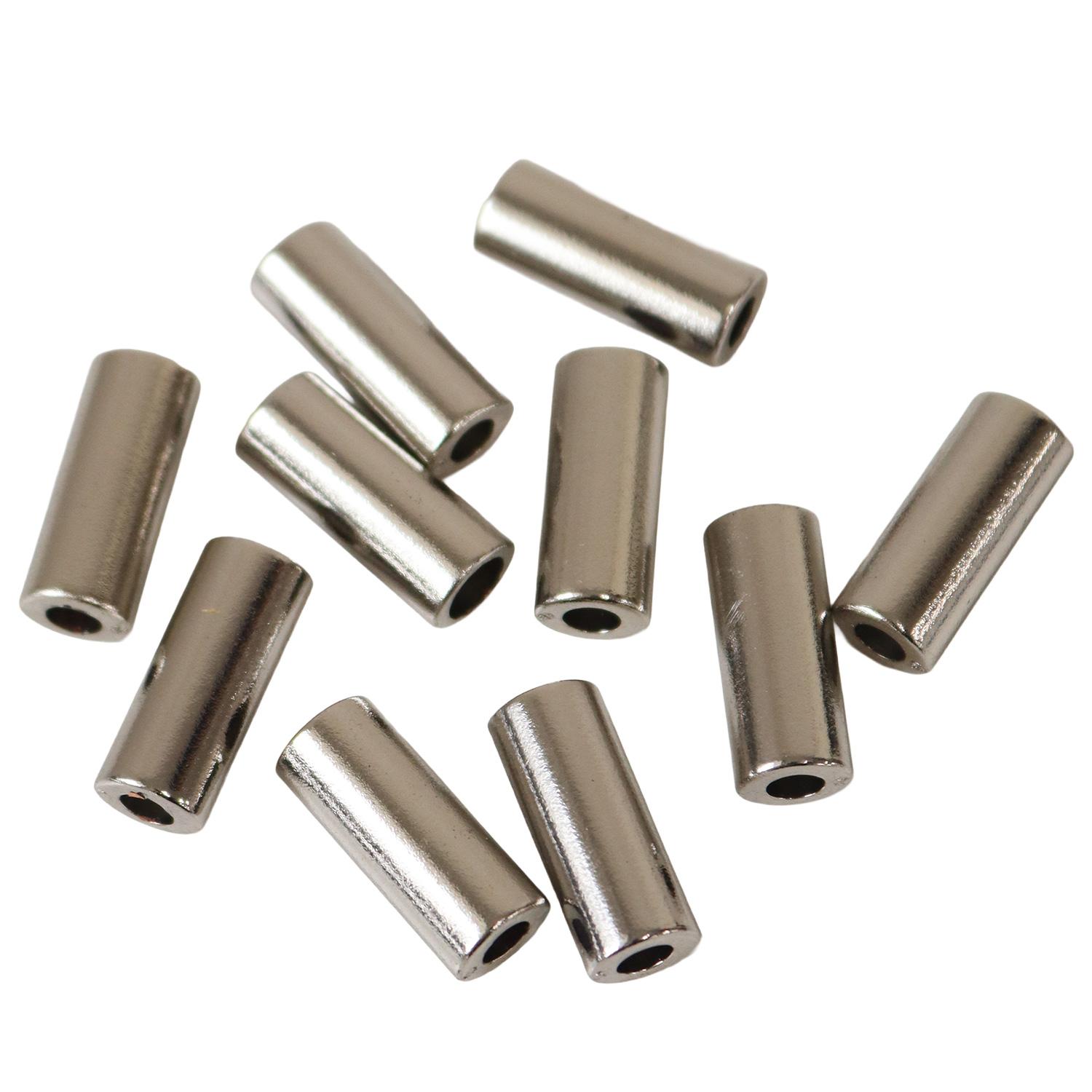 Nippon Chuko Cord End Fittings Large 10-Piece Pack Silver SGM908-S