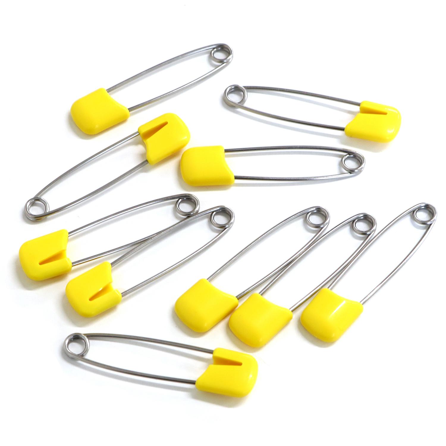 Nippon Chuko Safety Lock Pin “Clipin” Junior Total Length 44mm 100 Pieces Yellow CRP-J100-Y