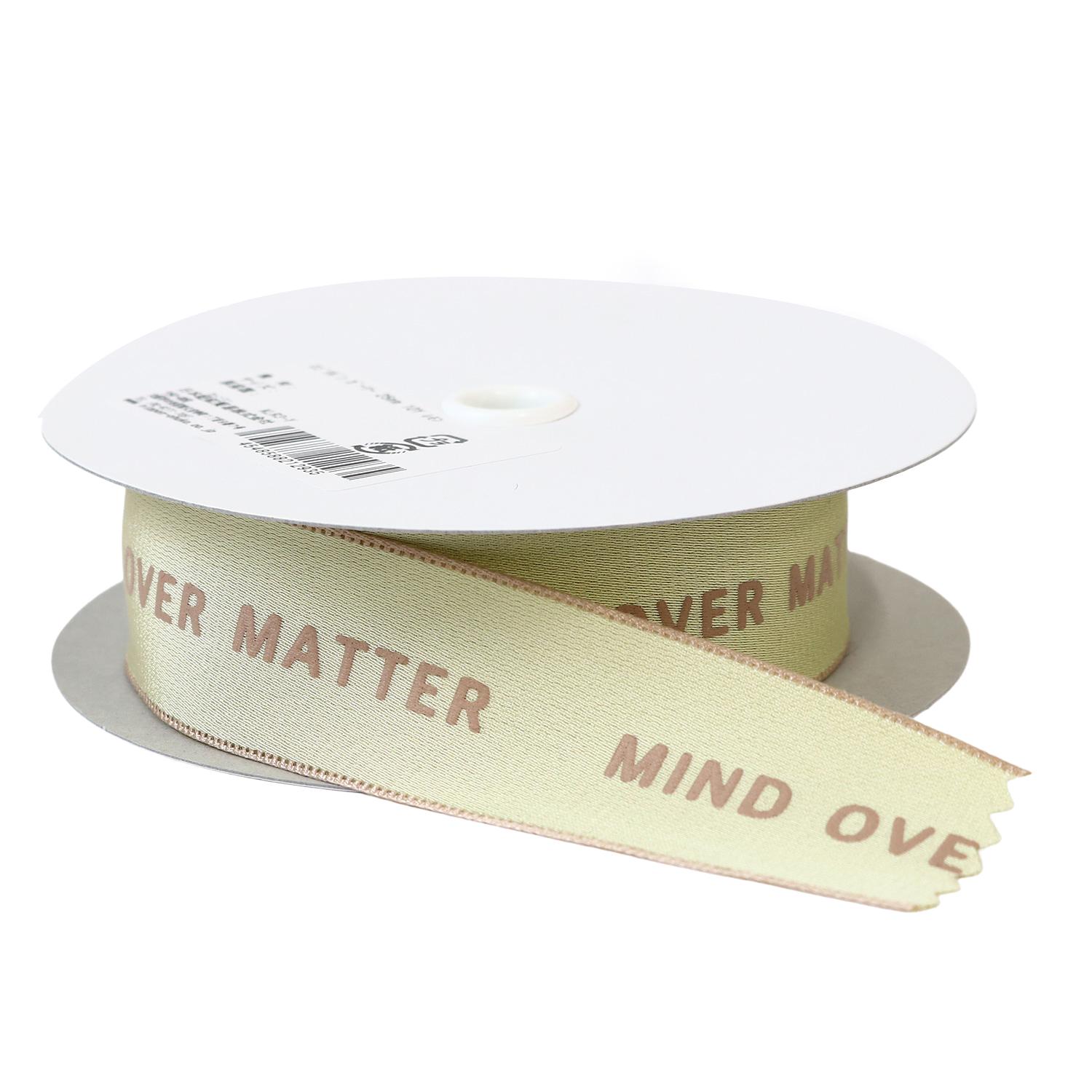 Nippon Chuko Logo Ribbon Girly 25mm Width 10 Yards Lemon KLR3-Y