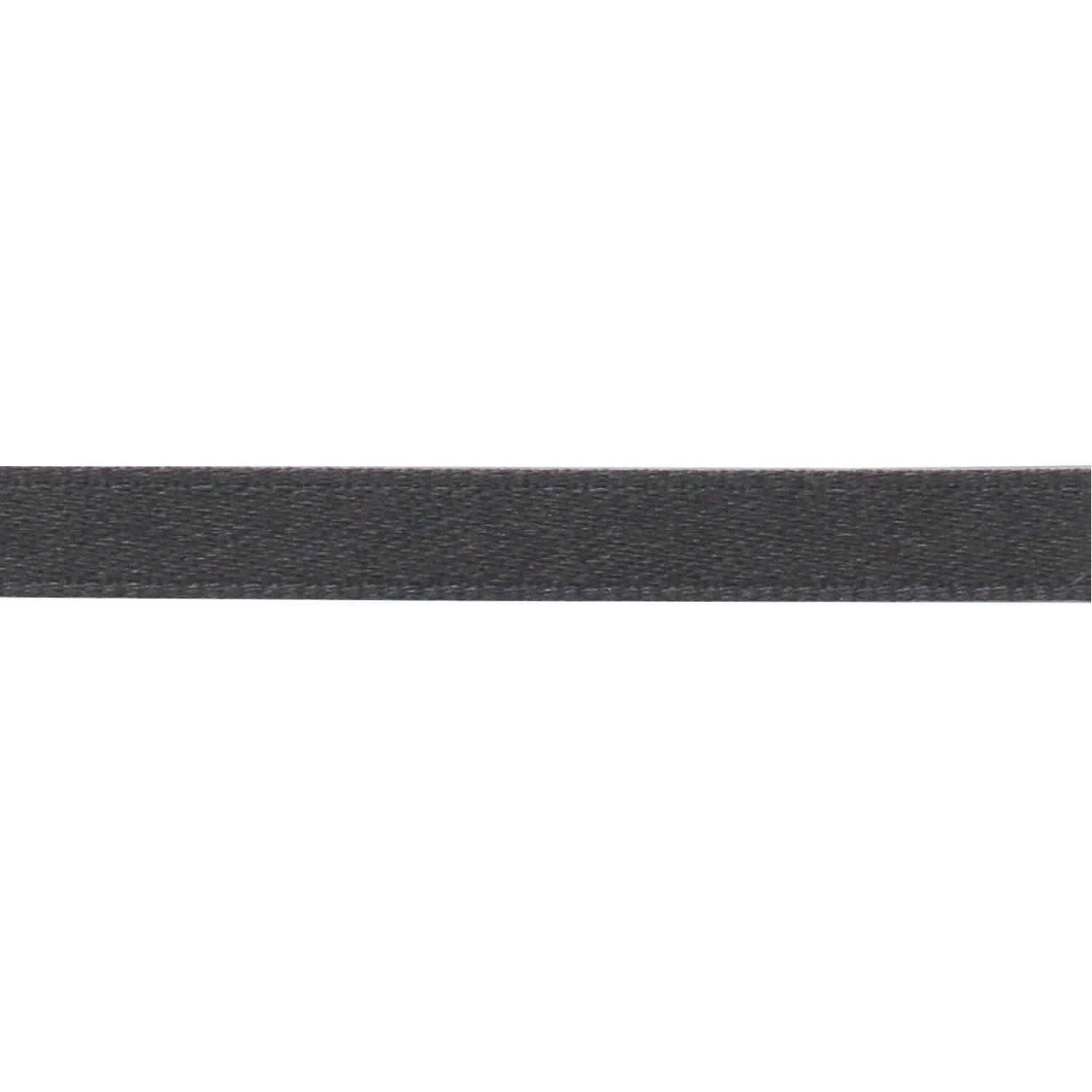 Nippon Chuko Matte Satin Ribbon Double-Sided Finish 4mm Width × 15m Roll No.24 Charcoal Gray BL1200-4