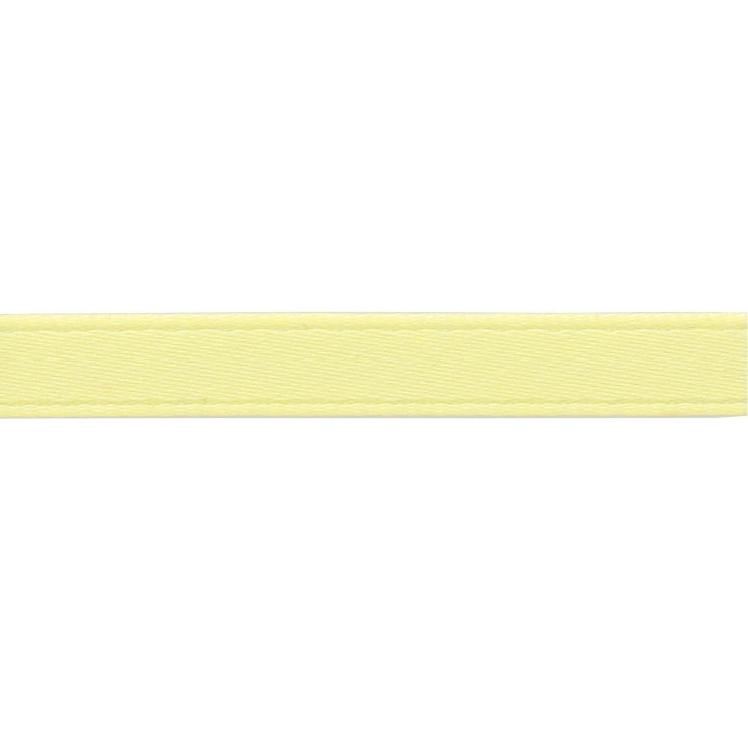 Nippon Chuko Matte Satin Ribbon Double-Sided Finish 4mm Width × 15m Roll No.82 Pastel Yellow BL1200-4