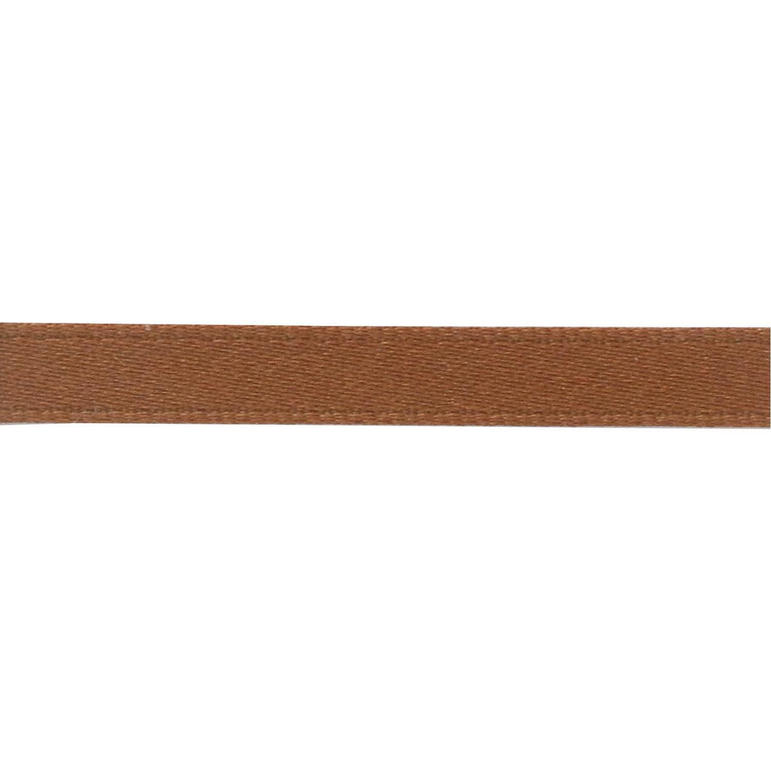 Nippon Chuko Matte Satin Ribbon Double-Sided Finish 4mm Width × 15m Roll No.42 Brown BL1200-4