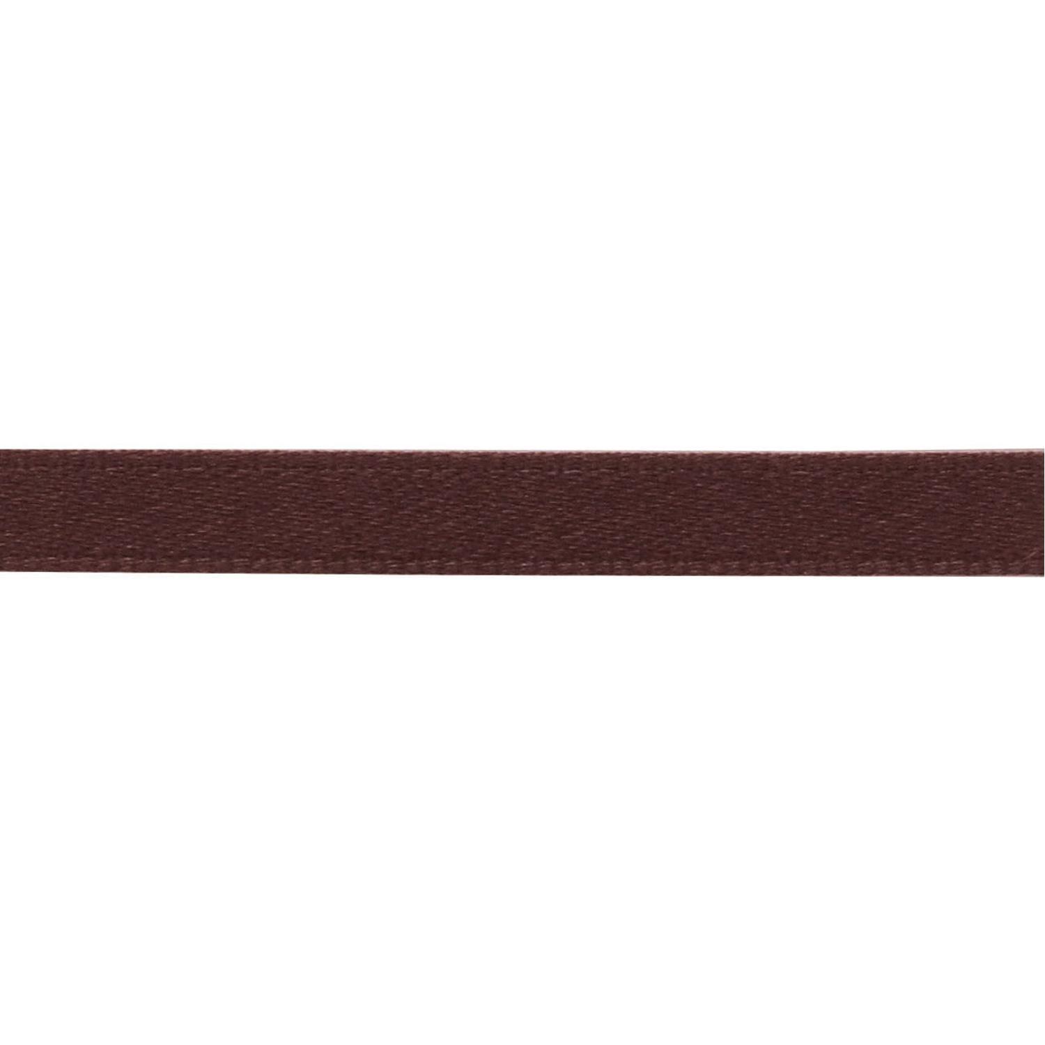 Nippon Chuko Matte Satin Ribbon Double-Sided Finish 4mm Width × 15m Roll No.45 Chocolate BL1200-4