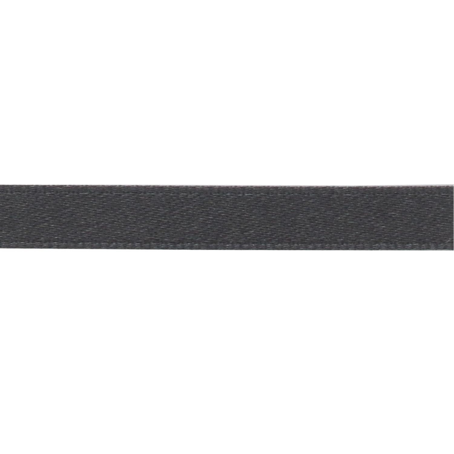 Nippon Chuko Matte Satin Ribbon Double-Sided Finish 6mm Width × 15m Roll No.24 Charcoal Gray BL1200-6