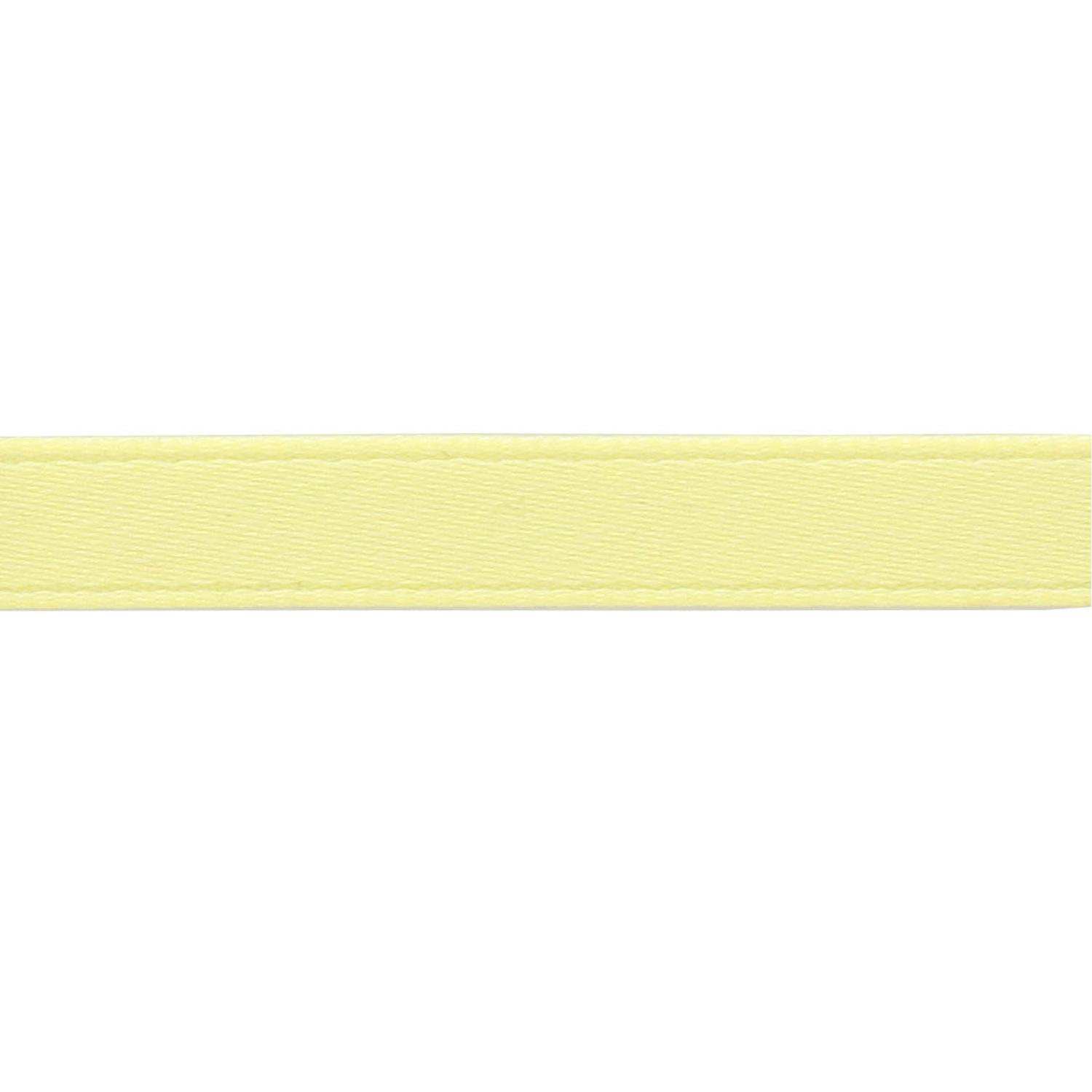 Nippon Chuko Matte Satin Ribbon Double-Sided Finish 6mm Width × 15m Roll No.82 Pastel Yellow BL1200-6