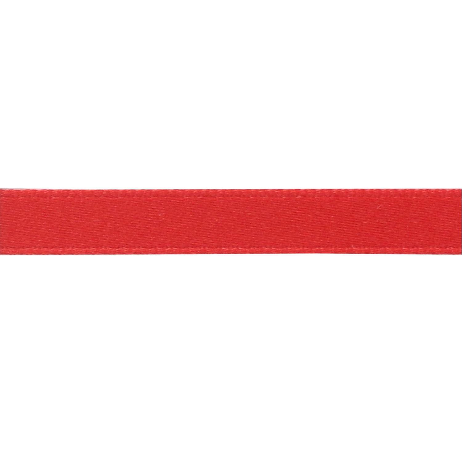 Nippon Chuko Matte Satin Ribbon Double-Sided Finish 6mm Width × 15m Roll No.37 Red BL1200-6