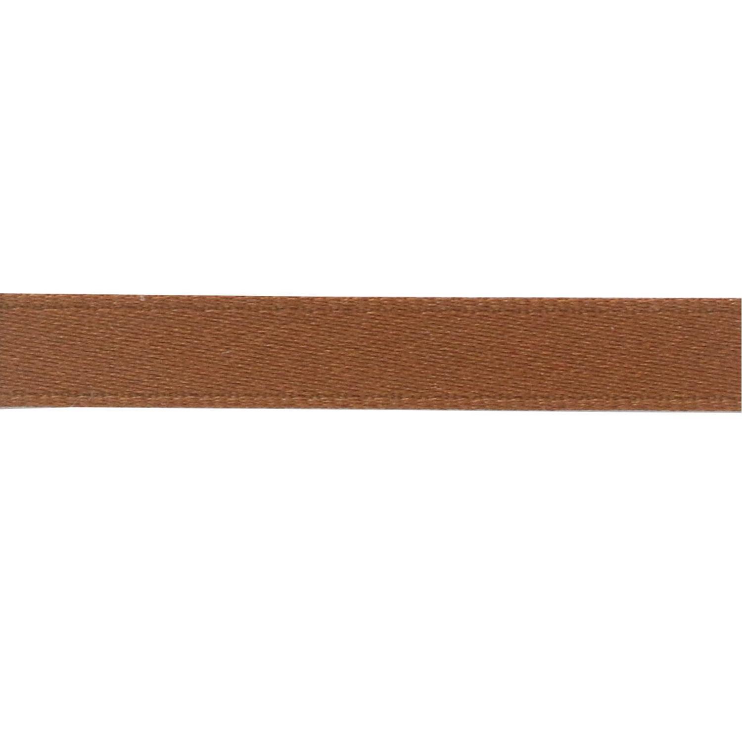 Nippon Chuko Matte Satin Ribbon Double-Sided Finish 6mm Width × 15m Roll No.42 Brown BL1200-6