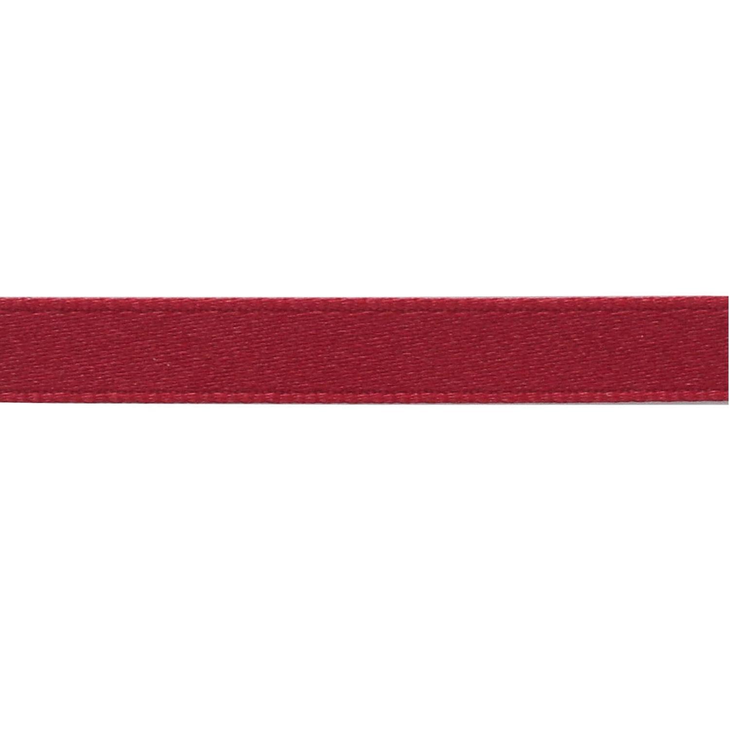 Nippon Chuko Matt Satin Ribbon Double-Sided Finish 6mm Width × 15m Roll No.33 Wine Red BL1200-6