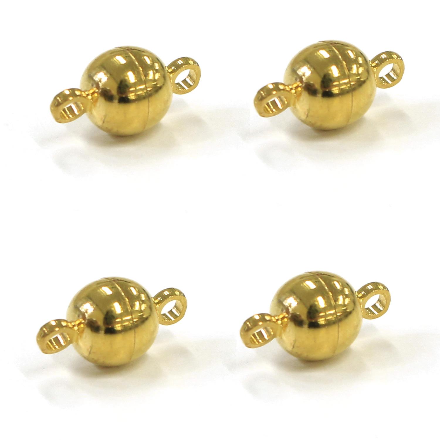 Nippon Chuko Magnet Clasp Ball Small 4-Piece Set Gold A12-513G