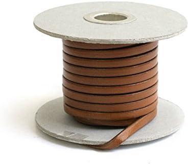 Nippon Button Trading Co., Ltd. Cowhide Leather Tape 5mm Width 10m Length Roll Brown MTLS1005-3