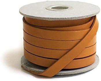 Nippon Button Trading Co., Ltd. Cowhide Leather Tape 10mm 10m Roll Camel MTLS1010-2