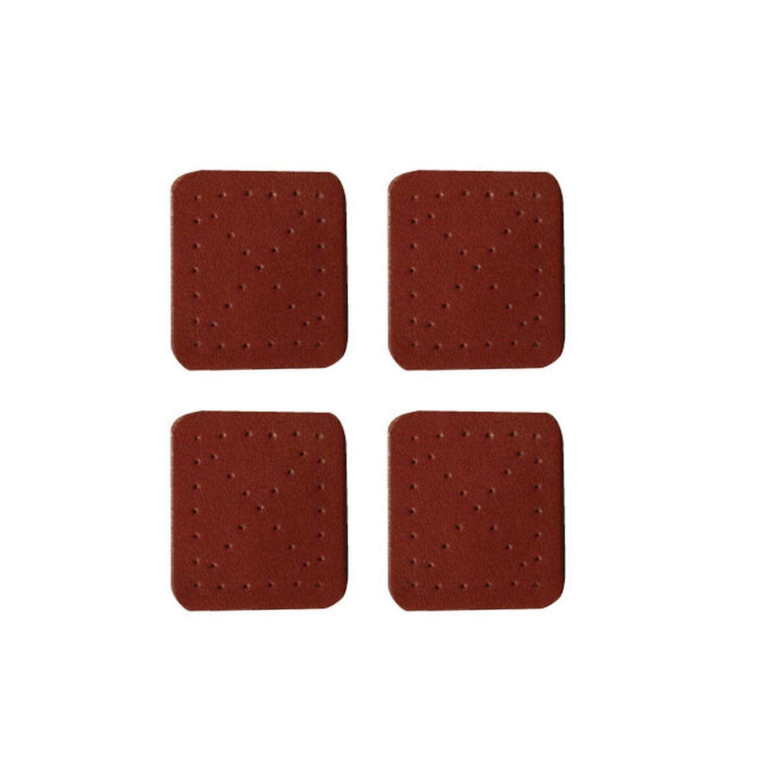 Nippon Chuko Genuine Leather Reinforcement Parts S Size 4-Piece Set Brown MAP115-BR