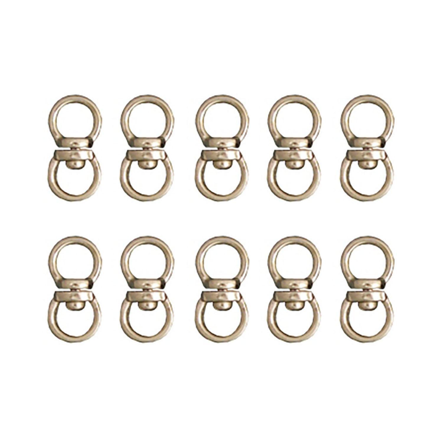 Nippon Chuko Swivel Hook, Round, Inner Diameter 9mm, 10-Piece Pack, Silver S26-23