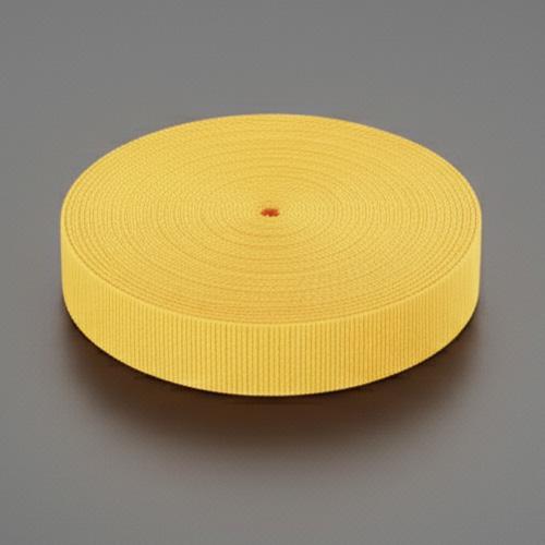 38x1.7mm / 50m Belt, Plain Weave (Polypropylene, Yellow)