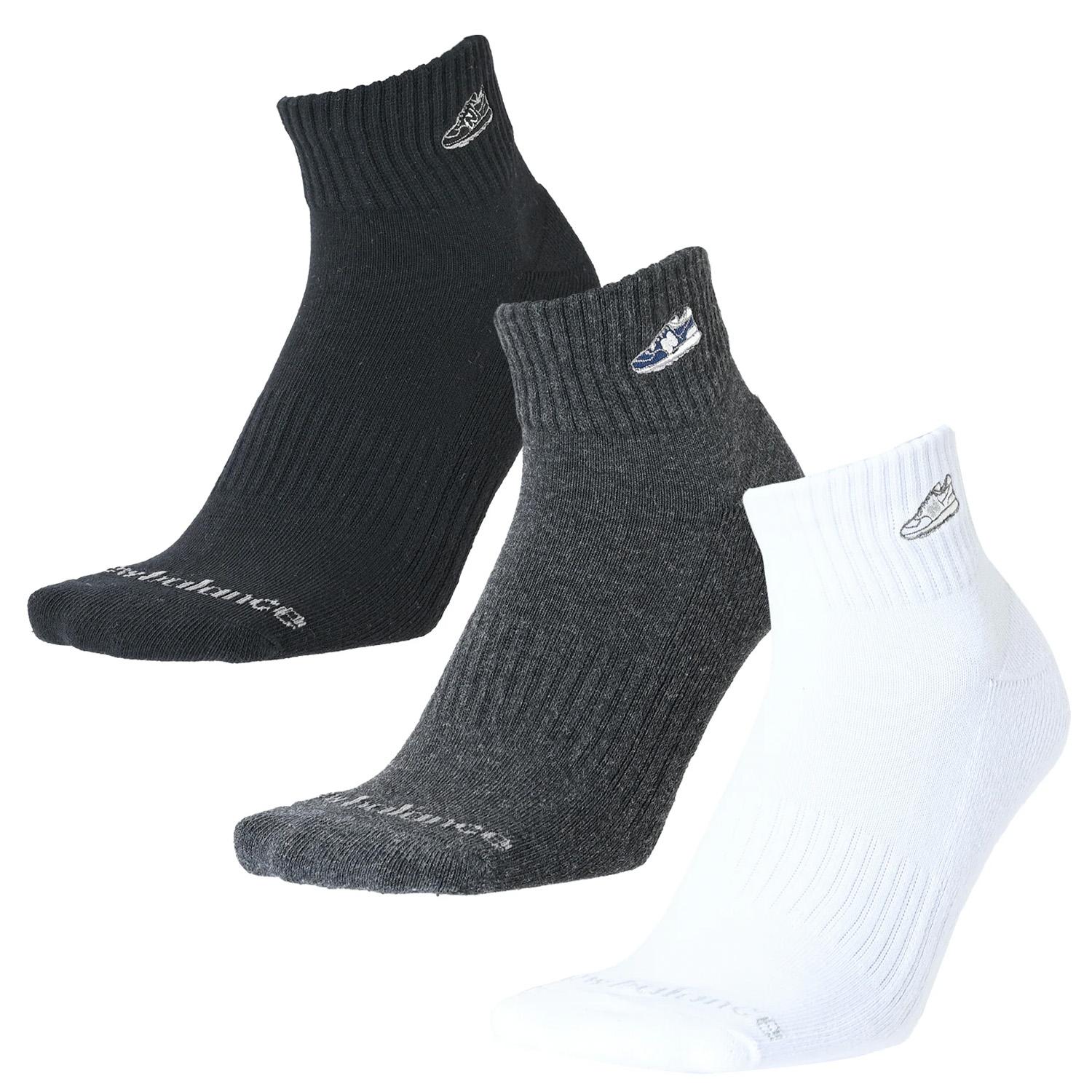 Mid-Length 3-Pack Socks with Patch