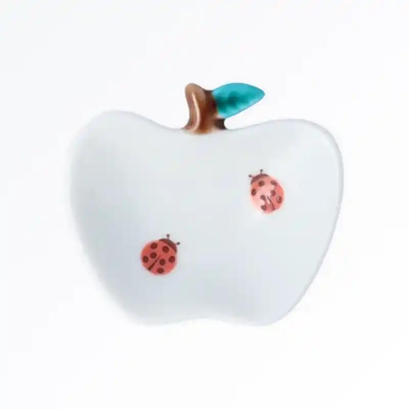Hare Tani Apple Small Plate Ladybug