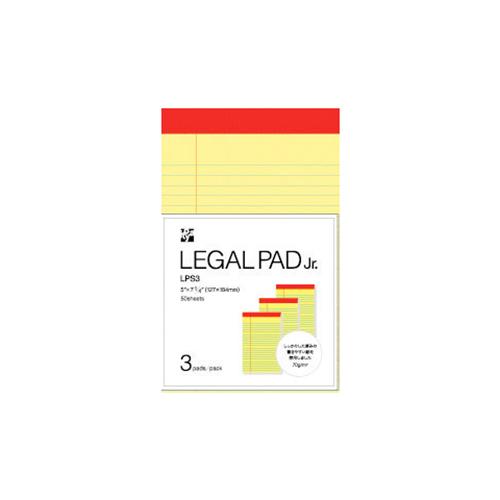 Itoya / Legal Pad Jr. 3-Pack, Horizontal Ruled