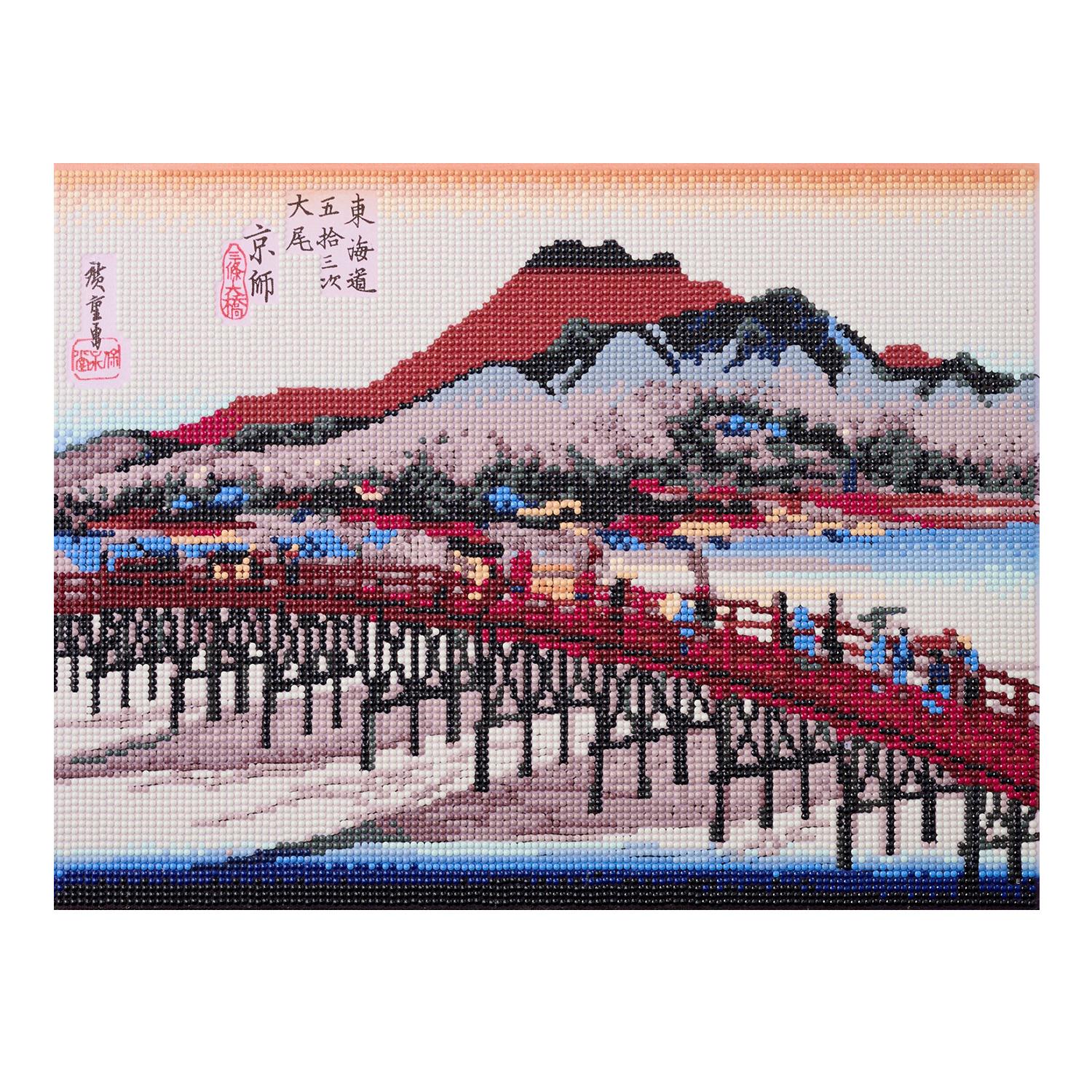 Tokyo Kogyo Diamond Fix Ukiyo-e Collection: Fifty-Three Stations of the Tokaido Bead Kit T10-4849